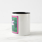 美しい額縁の「クラッケル額縁ドラゴンフライ」artwor ツートーンマグカップ (中央)