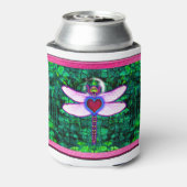 美しい額縁の「クラッケル額縁ドラゴンフライ」artwor 缶クーラー (缶裏面)