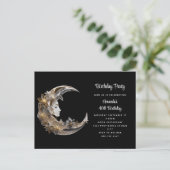 美しい顔インザムーン誕生日 インビテーションポストカード (スタンド正面)