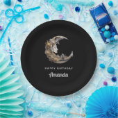 美しい顔インザムーン誕生日 ペーパープレート (パーティー)