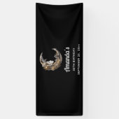 美しい顔インザムーン誕生日 横断幕 (縦)