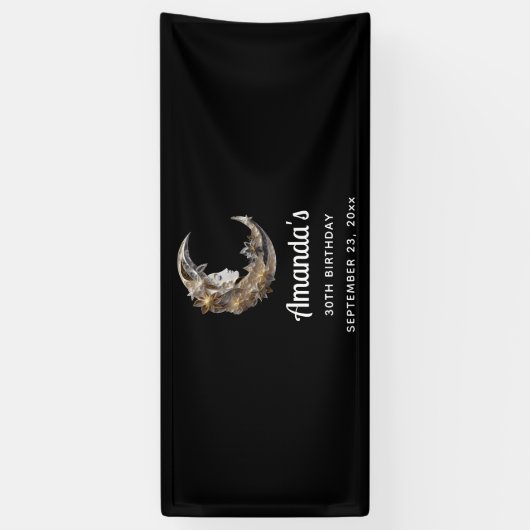 美しい顔インザムーン誕生日 横断幕 (縦)