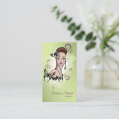 美しい顔ファッションイラストレーション 名刺 (スタンド正面)