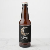 美しい顔結婚の月 ビールラベル (正面)