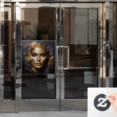 美しい顔 ウィンドウサイン (オフィスドア)