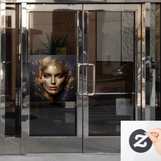 美しい顔 ウィンドウサイン (オフィスドア)