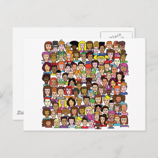 美しい顔 ポストカード (正面/裏面)