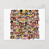 美しい顔 ポストカード (正面)