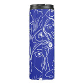 美しい顔：単線スケッチ。 タンブラー (裏面)