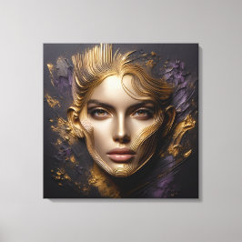 美しい顔- AIルール キャンバスプリント