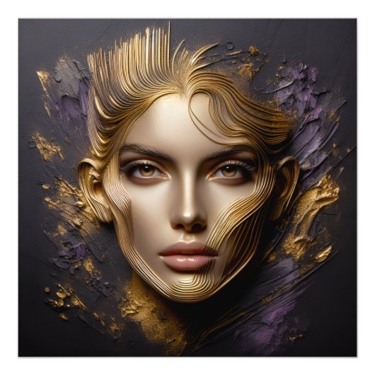 美しい顔- AIルール フォトプリント            (正面)