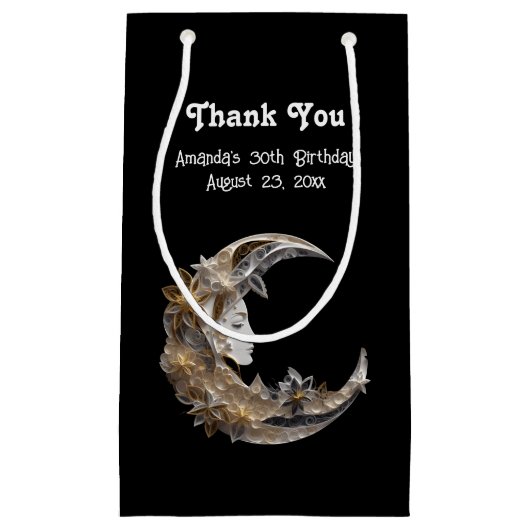 美しい顔in the moonありがとう スモールペーパーバッグ (正面)