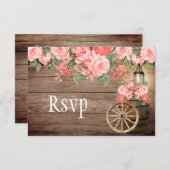 美しい風化木樽とサンゴ – RSVP (正面/裏面)