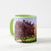美しい風景と木々 マグカップ (正面左)
