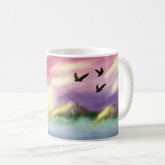 美しい風景のマグカップ コーヒーマグカップ (正面右)