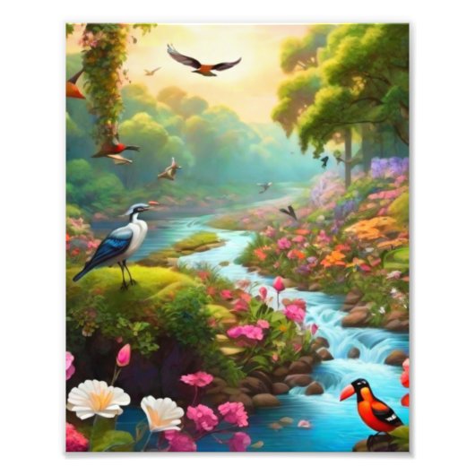 美しい風景の写真の拡大 フォトプリント            (正面)