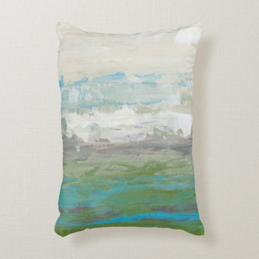 美しい風景を見下ろす白い雲 アクセントクッション (正面(垂直))