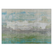 美しい風景を見下ろす白い雲 カッティングボード (正面)