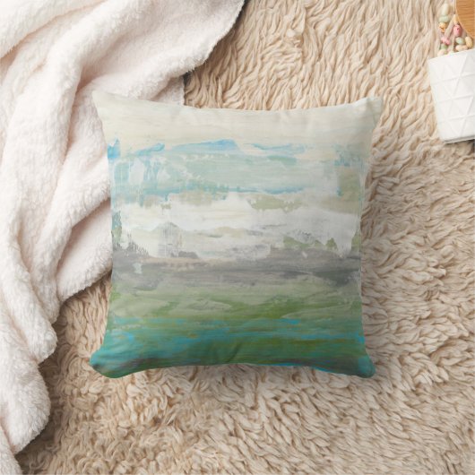 美しい風景を見下ろす白い雲 クッション (ブランケット)