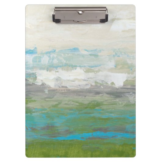 美しい風景を見下ろす白い雲 クリップボード (正面)