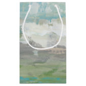 美しい風景を見下ろす白い雲 スモールペーパーバッグ (裏面)