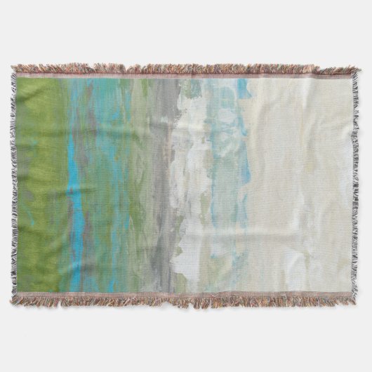 美しい風景を見下ろす白い雲 スローブランケット (正面)