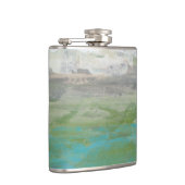 美しい風景を見下ろす白い雲 フラスク (右)