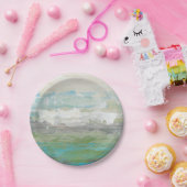 美しい風景を見下ろす白い雲 ペーパープレート (パーティー)