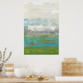 美しい風景を見下ろす白い雲 ポスター (キッチン)