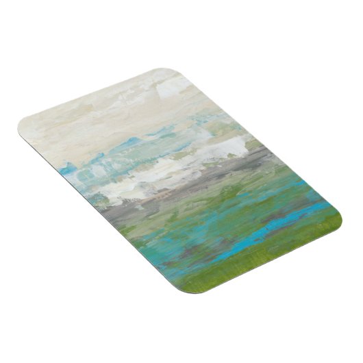 美しい風景を見下ろす白い雲 マグネット (右側)