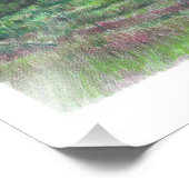 美しい風景アートツリーピンクの空の夜 フォトプリント            (角)