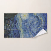 美しい風景ブルーナイトスカイゴールデンスターズ バスタオルセット (ハンドタオル)