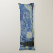 美しい風景ブルーナイトスカイゴールデンスターズ ボディピロー (裏面 (縦))