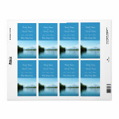 美しい風景写真結婚のワインラベル。 ラベル (フルシート)