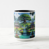 美しい風景庭園 マグカップ (中央)