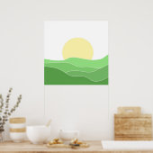 美しい風景画 ポスター (キッチン)