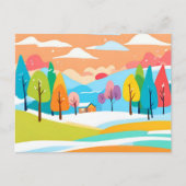 美しい風景画 ポストカード (正面)