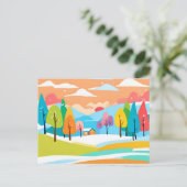 美しい風景画 ポストカード (スタンド正面)