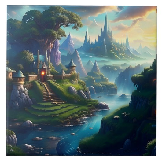 美しい風景2 タイル (正面)