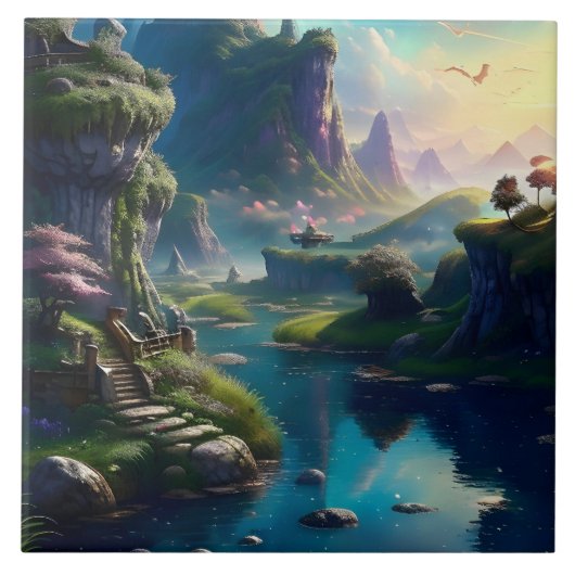 美しい風景3 タイル (正面)