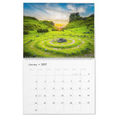 美しい風景 カレンダー (1月 2027)