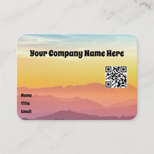 美しい風景 名刺 (正面)