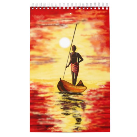 美しい風景 – 水絵を描色の芸術 カレンダー (カバー)