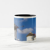 美しい風車はミコノス島に面している。 ツートーンマグカップ (中央)