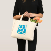 美しい飛んでいる鳥のパターン製品 ミニトートバッグ (正面(商品))