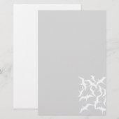 美しい飛んでいる鳥のパターン製品 便箋 (正面/裏面)