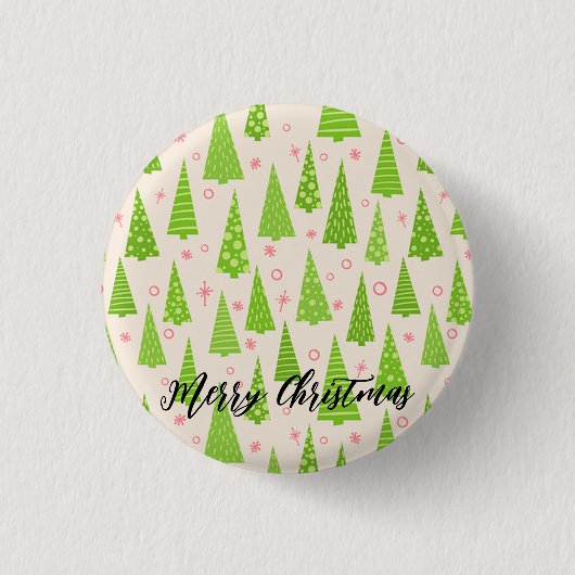 美しい飾クリスマス 缶バッジ (正面)