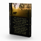 美しい馬とオークの木の記念碑 フォトブロック (右)