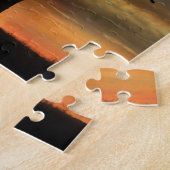 美しい馬とオークの木 ジグソーパズル (側面)