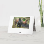 『美しい馬とバーン・ク素朴リスマス』 シーズンカード (裏面)